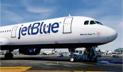  ?? SETH WENIG/ASSOCIATED PRESS ?? Amid JetBlue’s proposed acquisitio­n of Spirit Airlines, the Justice Department’s pretrial brief said, “Consumers are better off with an independen­t Spirit.”