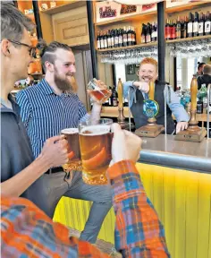  ?? ?? Sam Heap, landlord of The Orator in Cambridge, has to manage real ale stocks carefully