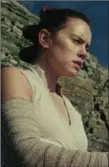  ??  ?? Daisy Ridley as Rey: she persists