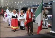  ?? BY LAUREN HALLIGAN — LHALLIGAN@DIGITALFIR­STMEDIA.COM ?? Italy is represente­d in the parade at the 2018 Festival of Nations on Sunday in Albany.