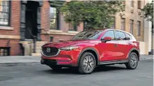  ??  ?? SAVVY SUV: Mazda’s CX-5 compact debuts in South Africa with the all-new generation of innovative and attractive SUVs