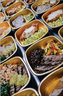  ?? SUBMITTED PHOTO ?? This photo shows some of the meal options in Iron Hill Brewery & Restaurant’s Ready, Set, To-Go program that offers fully prepared meals that customers can reheat at home. There are several options each month, or customers can build their own meal.