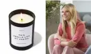  ??  ?? Gwyneth Paltrow and the It-candle that started the trend. Composite: Goop & Netflix