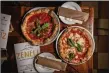  ?? Lisa Nichols / Hearst CT Media ?? Neapolitan-style pizza at Zeneli Pizzeria e Cucina Napoletana in New Haven.