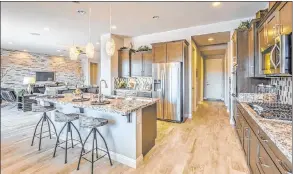  ?? Summit Homes ?? Home prices in the new Las Vegas neighborho­od of Shelbourne Estates start at $569,990.