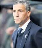  ??  ?? Brighton manager Chris Hughton