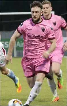  ??  ?? Lee Duffy in action for Wexford FC.
