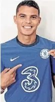  ?? THIAGO SILVA.
/TWITTER ?? El central brasileño ya lució su nueva camiseta.