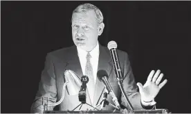  ?? ROGELIO V. SOLIS
THE ASSOCIATED PRESS FILE PHOTO ?? Chief Justice John Roberts has criticized President Donald Trump’s descriptio­n of the judge who ruled against the administra­tion’s new asylum policy as an “Obama judge.“It is the first time the leader of the federal judiciary has offered even a hint of criticism of Trump.