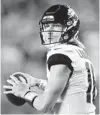  ?? EMILEE CHINN /AP ?? Rookie Trevor Lawrence guided the Jaguars into good position to win last week before falling in Cincinnati.