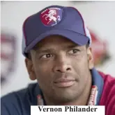  ??  ?? Vernon Philander