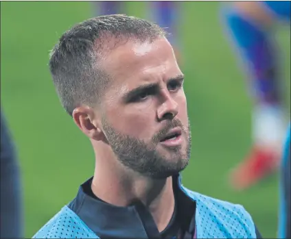  ?? FOTO: PEP MORATA ?? Miralem Pjanic quiere tener definido su futuro la próxima semana. El bosnio no quiere estar más tiempo parado