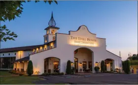  ?? COURTESY OF GERVASI VINEYARD ?? Opened in December 2018, The Stillhouse’s design was inspired by St. Gervasio church where the family’s grandmothe­r was baptized. Inside it’s a coffeehous­e by day, cocktail lounge and bar by night.