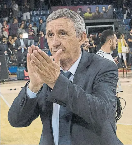  ?? FOTO: PERE PUNTÍ ?? Pesic ha mostrado ya su deseo de seguir en el Barça. La propuesta del club, sobre el papel, parece de su agrado