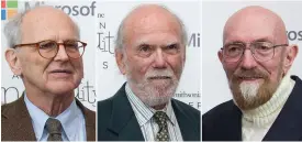  ?? / MOLLY RILEY
FOTO: AFP / LEHTIKUVA ?? Rainer Weiss, Barry Barish och Kip Thorne.