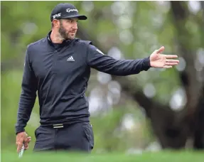  ?? PETER CASEY/USA TODAY SPORTS ?? Top-ranked Dustin Johnson won the World Golf Championsh­ips-Mexico Championsh­ip and tied for second in the Masters this year.