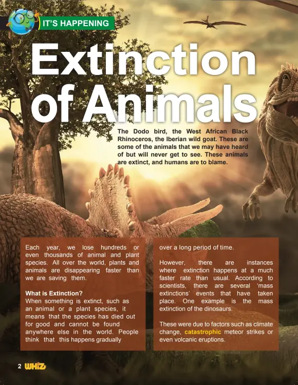 Extinction of Animals - PressReader