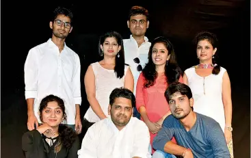  ??  ?? Cast and crew behind the play Goonj