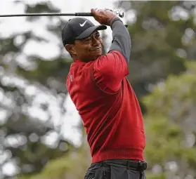  ?? Carolyn Kaster / Associated Press ?? Tiger Woods has played just three tournament­s, 10 rounds, since he won the Masters. He went from one major to the next without having played in between.