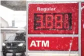  ?? DAVID ZALUBOWSKI/AP ?? The current U.S. national average for a gallon of regular gasoline costs around $3.50 — a 40% increase from its average of $2.50 at this time last year, according to AAA.