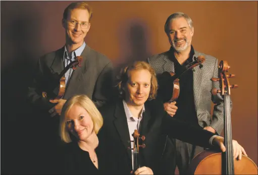  ?? COURTESY PHOTO ?? American String Quartet plays the TCA this weekend.