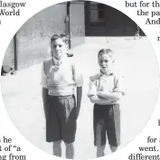  ??  ?? David Hamilton, right, and his brother Jim at Washington Primary