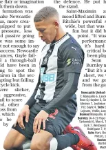  ??  ?? Missing out: Dwight Gayle reacts after failing to score