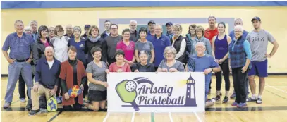  ?? COLLEEN BRAY MACDONALD ?? A 2018 pickleball tournament in Arisaig, N.S. drew a large crowd. The popularity of the sport in Arisaig is growing in leaps and bounds.