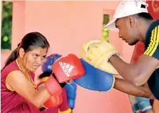  ??  ?? Dian Gomes always was a cornerman in boxing
- Pic by Amila Gamage