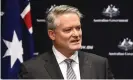  ?? Photograph: Lukas Coch/AAP ?? Mathias Cormann says he looks forward to countering commentary about the government’s record on climate action while pursuing candidacy for secretary general of OECD.