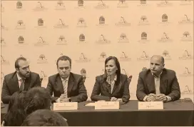  ?? Foto: especial ?? En conferenci­a de prensa, Laura Fernández dio a conocer las acciones que se realizarán en el Tianguis Turístico 2017.