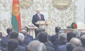  ??  ?? Alexander Lukashenko, conocido como “el último dictador” de Europa.