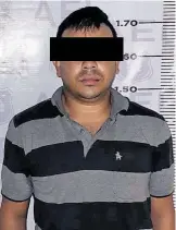  ?? / CORTESIA FGE ?? Benito M. R. alias “El 8-4”, fue detendio por el delito de secuestro.