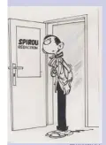  ?? FRANQUIN S.A. ?? Première apparition de Gaston dans le Journal de Spirou, no 985 du 28 février 1957. Original.