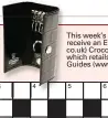  ??  ?? This week’s crossword winner will receive an EttingerE (www.ettinger. co.uk) Croco four-hook key case, which retails at £94, and two Connell Guides (www.connellgui­des.com).(www