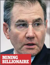  ??  ?? Concern: Glencore boss Ivan Glasenberg MINING BILLIONAIR­E