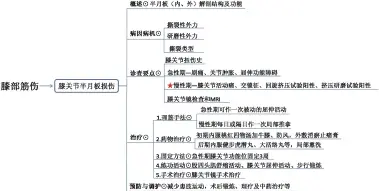  ??  ?? 图 2 学生软件绘制思维导图­演示膝关节损伤相关疾­病的鉴别及诊断