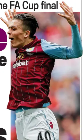  ?? REX ?? Making his mark: Grealish celebrates the semi-final win at Wembley