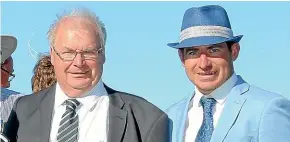  ?? RACE IMAGES CHCH ?? Michael (left) and Matthew Pitman trained a winning double at Riccarton yesterday.