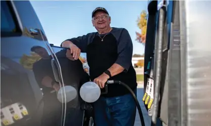  ?? ?? Gas prices have increased nearly 50% over the past year. Photograph: Chris Rusanowsky/Zuma Press Wire/Rex/Shuttersto­ck