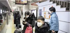  ??  ?? PASSENGERS wear face masks as they wait for a train at a subway station in Beijing last week. China has been striving to undertake its due internatio­nal responsibi­lities and obligation­s in countering the epidemic, says the writer. | AP