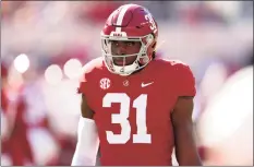  ?? Kevin C. Cox / Getty Images ?? Alabama LB Will Anderson Jr. has been arguably the nations most dominant defensive player, making him a Heisman Trophy contender.