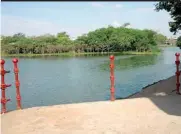  ??  ?? Deccan Chronicle reader Pooja Dinaker sends this photograph of missing safety railings at the Safilguda Lake. Hope action will be taken by the authoritie­s concerned before accidents occur, says Pooja.