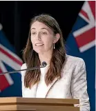  ?? ROBERT KITCHIN/STUFF ?? Prime Minister Jacinda Ardern was joined by leaders of all parties in condemning Russia for its invasion of Ukraine.