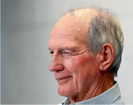 ?? GETTY IMAGES ?? Wayne Bennett isn’t known for dishing out praise readily but sees good things in former NPC rugby player turned league convert Valynce Te Whare.
