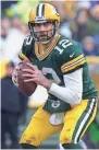  ?? MARK HOFFMAN ?? Packers quarterbac­k Aaron Rodgers showed improved mobility Saturday.