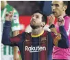  ??  ?? Lionel Messi came close to scoring a hat-trick