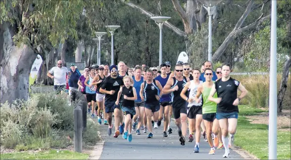  ??  ?? Get set, ready, go: Parkrun is back again this Saturday. Director Chelsea Nicholson says the return of the event is great for the town.