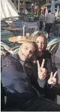  ?? TWITTER
Canadian journalist Mohamed Fahmy poses for a photo with his fiancee Marwa Omara Friday at the
Cairo Marriott Hotel. ??