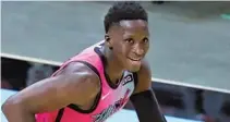  ?? JOHN MCCALL/SOUTH FLORIDA SUN SENTINEL ?? Victor Oladipo remains a no-go when it comes to the Heat’s travel plans.